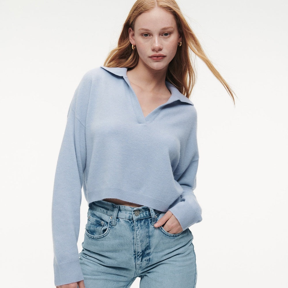NAADAM cashmere polo sweater